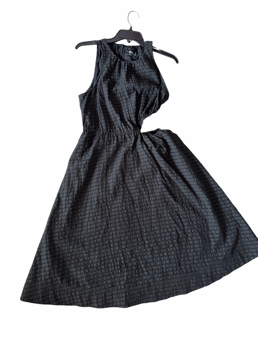 Maeve by Anthropologie Black Textured Cutout Dress Size Small NWT - Picture 4 of 9